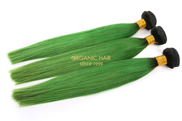  Cheap green hair extensions